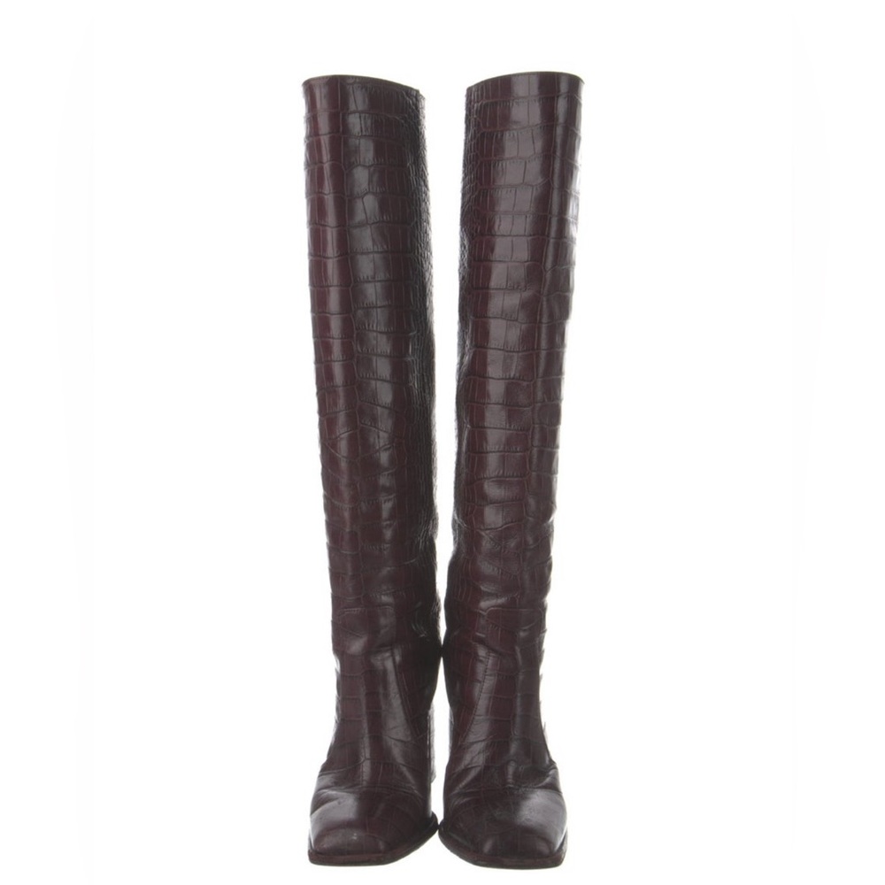 Paris Texas Dark Brown Over the Knee Boots - Picture 3 of 6